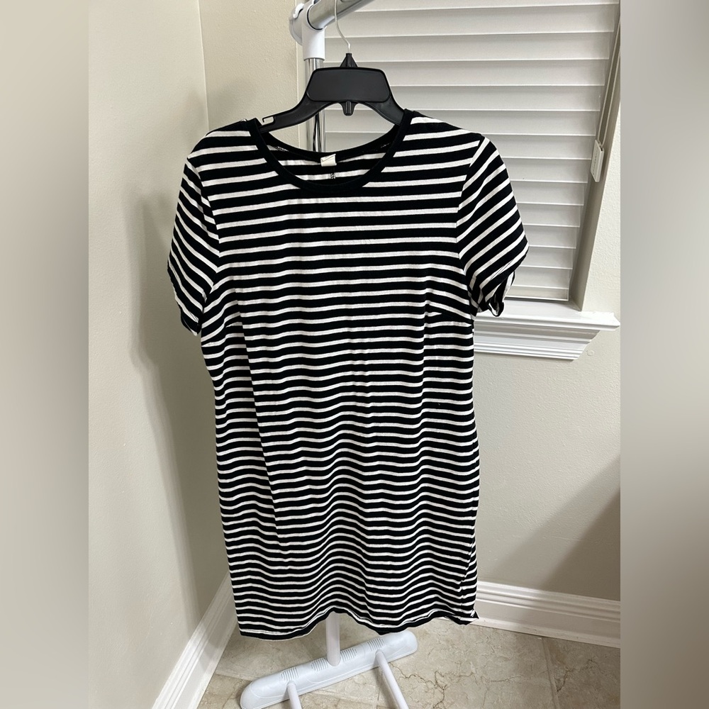 Black and White Striped Dress, Old Navy, XL